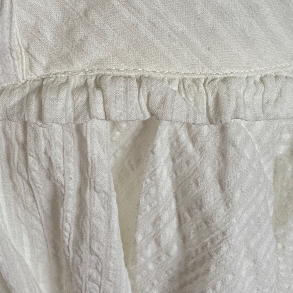 FREE. PEOPLE. Elegant White Ruffled Women's Top size XS - Picture 6 of 10